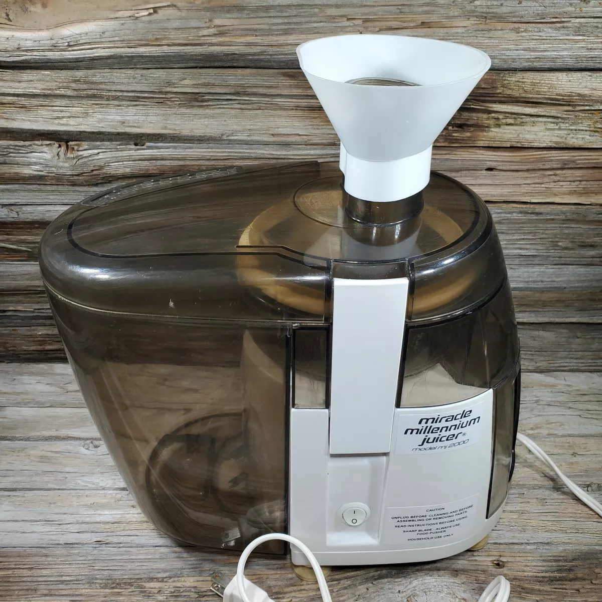 The Miracle Millenium Juicer W Automatic Pulp Ejector Model MJ 2000 Tested