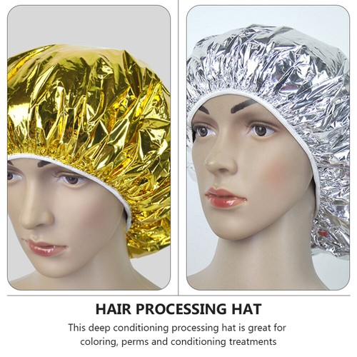 5 Pcs Heat Shield Frosting Caps for Highlighting Hair Aluminum Hat - Picture 12 of 12