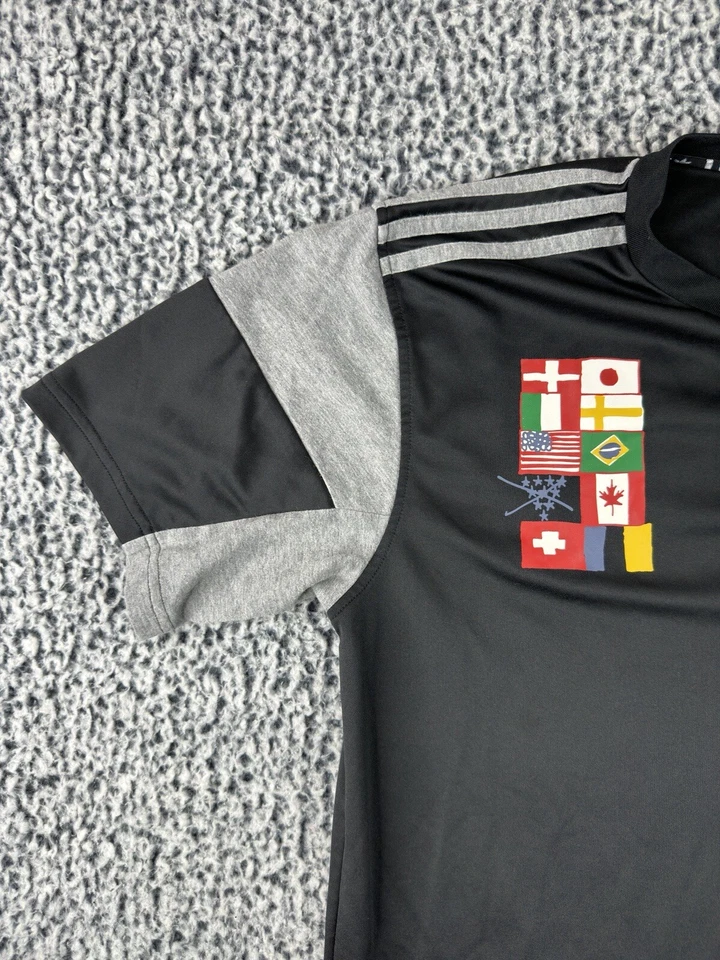 Camiseta de fútbol rara The Gonz Adidas muestra M negra 98 skateboarding Mark Gonzales Foto 2 de 4