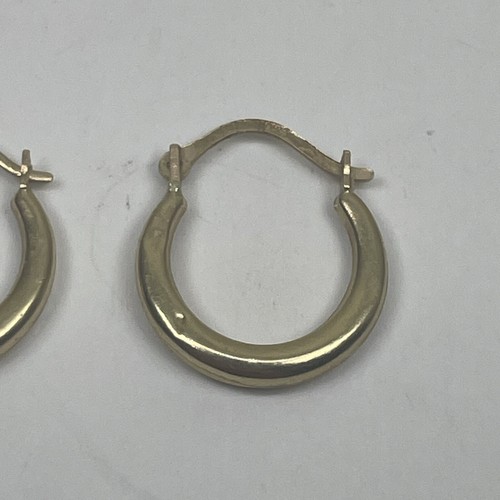 Vintage Gold 14K Earrings Hoop Circular Bohemian Women's Jewelry Signed - Picture 17 of 19