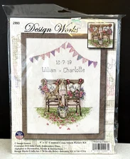 Design Works "Wedding Chairs" Counted Cross Stitch Kit ~ #2993 ~Made In USA ~New