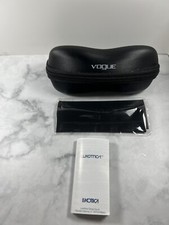 ORIGINIAL SMALL BLACK VOGUE SUNGLASSES/GLASSES CLAM SHELL ZIPPER CASE
