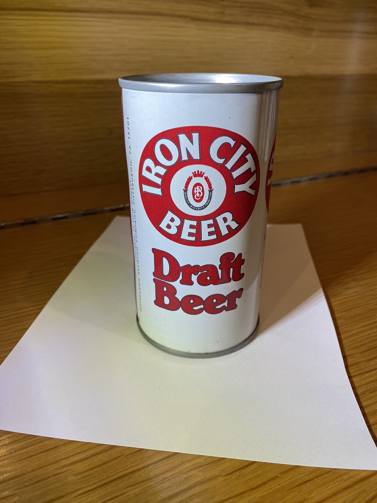 Iron City Draft Beer 12 oz 3 Logo Steel Beer Can Pittsburgh Pa Empty eBay