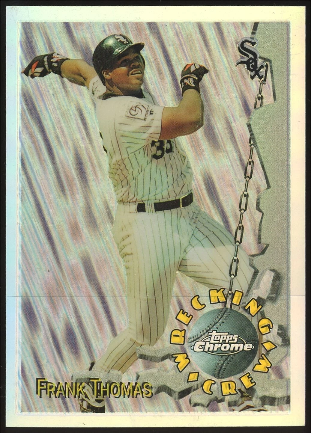 Frank Thomas #WC13 1996 Topps Chrome Wrecking Crew Refractor Chicago White Sox