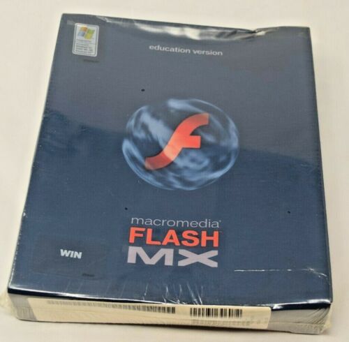 NOS Macromedia Flash MX Win Education Version Factory Sealed - Picture 1 of 6