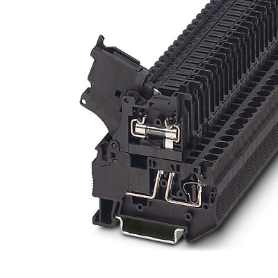 5pcs PHOENIX ST 4-HESI (5X20) 3036369 Fuse Modular Terminal Block Black New  Kd