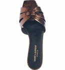 AUTH NEW WOMEN YVES SAINT LAURENT TRIBUTE NU PIEDS SNAKESKIN SLIDE SANDAL US 7 — photo 3