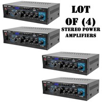 Lot Of (4) Pyle Ptau55 Home Stereo Power Amplifiers 2 X 120w W/usb Aux Mic Input on sale Lot Of (4) Pyle Ptau55 Home Stereo Power Amplifiers 2 X 120w W/usb Aux Mic Input on sale