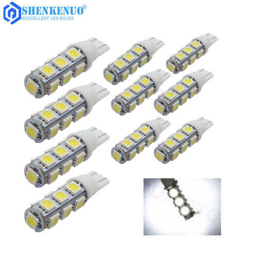 10X T5 T10 Wedge Base LED Light Bulb 12Volt DC 5W 500lm Outdoor RV
