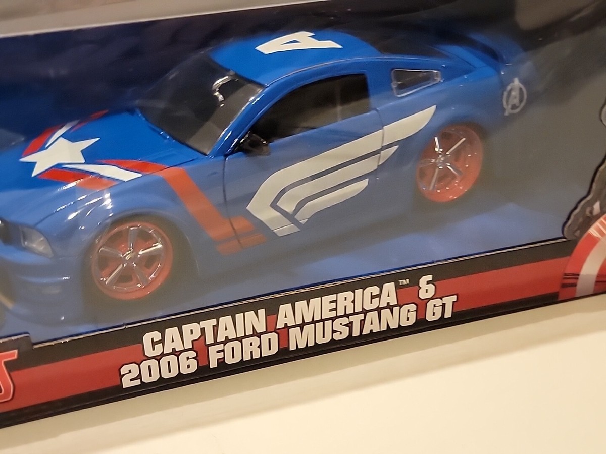 Jada Hollywood Rides Captain America and 2006 Ford Mustang