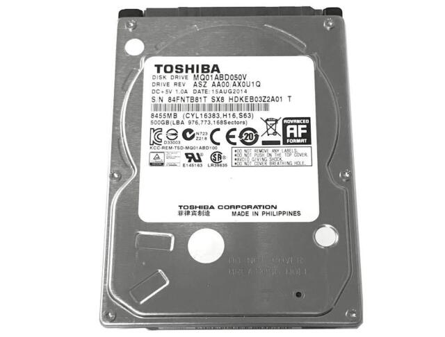 東芝 HDD リテールBOX品 （500GB 5400rpm S-ATA 8MB) TOSHIBA 2.5インチ HDD MQ01ABD