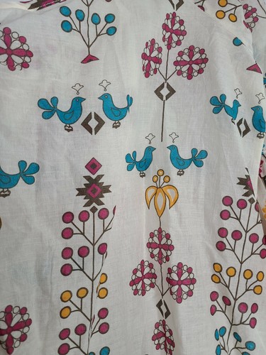 Womens Embroidered Bell Sleeve Ruffles Top Blouse Off shoulder Boho Gypy Sz M  - Picture 6 of 10