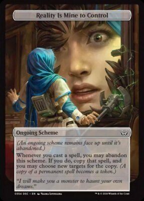 x1 Reality Is Mine to Control - OVERSIZE C MTG Commander: Duskmourn: House of Ho