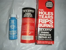 Texativ Fabric Adhesive Repair Kit for Holes Rips Tears Burns NO SEWING