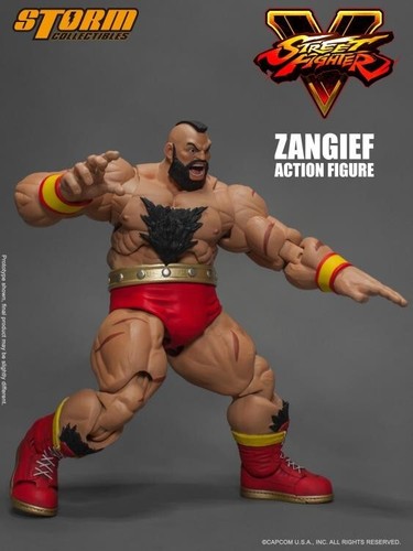 Figura roja Storm Collectibles STREET FIGHTER V ZANGIEF SELLADA buen estado - Imagen 20 de 24