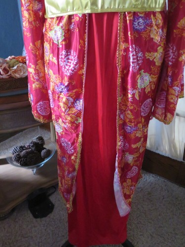 GEISHA Plus Size Halloween Costume Adult 18-20 MY SIZE DISGUISE Kimono Dress Up - Picture 8 of 15