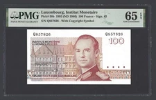 Luxembourg 100 Francs 1993 (ND 1986) P58b Uncirculated Grade 65