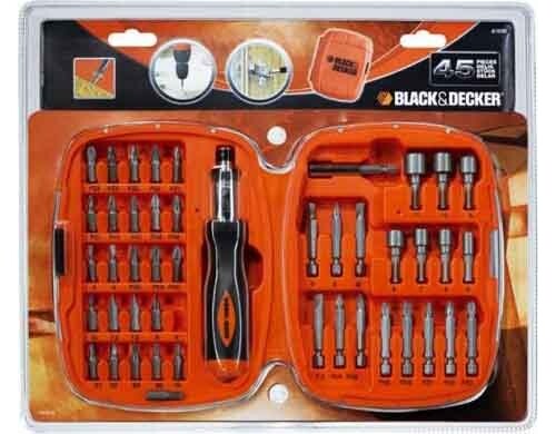 Set Cacciavite per Avvitare Svitavvita Avvitatore Black & Decker A7039-XJ