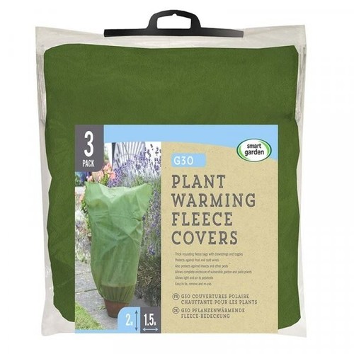 Smart Garden G30 Plant Warming Fleece 3 Pack 1.2m x 0.9m Frost Protection Cover - Picture 1 of 3