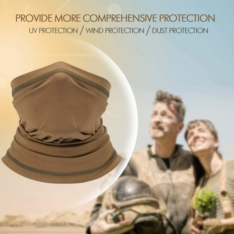Máscara facial de protección UV cuello polaina bufanda a prueba de viento transpirable bandana pasamontañas Foto 2 de 4