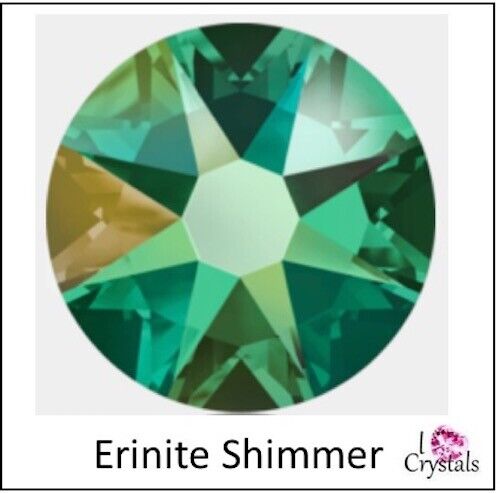 ERINITE SHIMMER Green 7ss 2mm 2058 IHC Austrian Crystal Flatback Rhinestone 144 - Picture 1 of 5