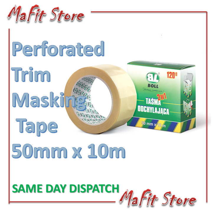 Perforated Trim Windscreen Masking Lifting Tape 50mm x 10m Professional 120C