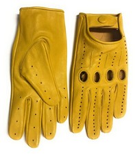 Women's Genuine Sheep Leather Handmade Fancy Gloves with Knuckle Holes