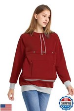 LINYUCHEN Cat Dog Carrier Hoodies Puppy Kitten Carrying Sweatshirt Large Pe