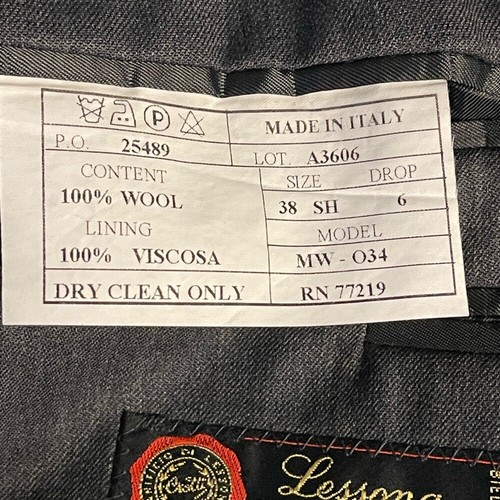 Pronto Uomo Modern Fit Gray Suit Coat Size 38 Short - Picture 6 of 6