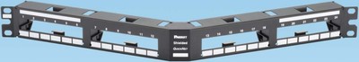 Panduit Verteilerfeld 24-Port QASP24BL schwarz Kupfer Verteilerfeld