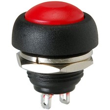Momentary N.O. Raised Push Button Switch Red