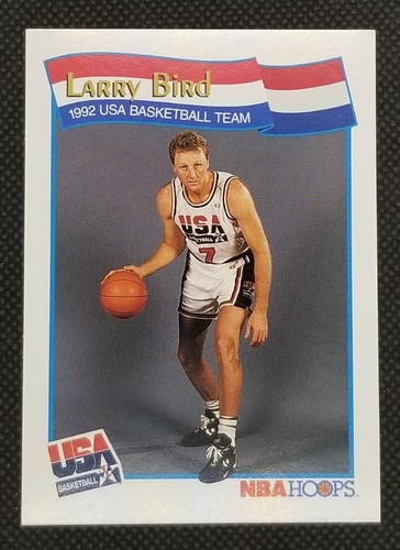 Larry Bird 1991-1992 NBA Hoops Olympics Dream Team USA Card #52
