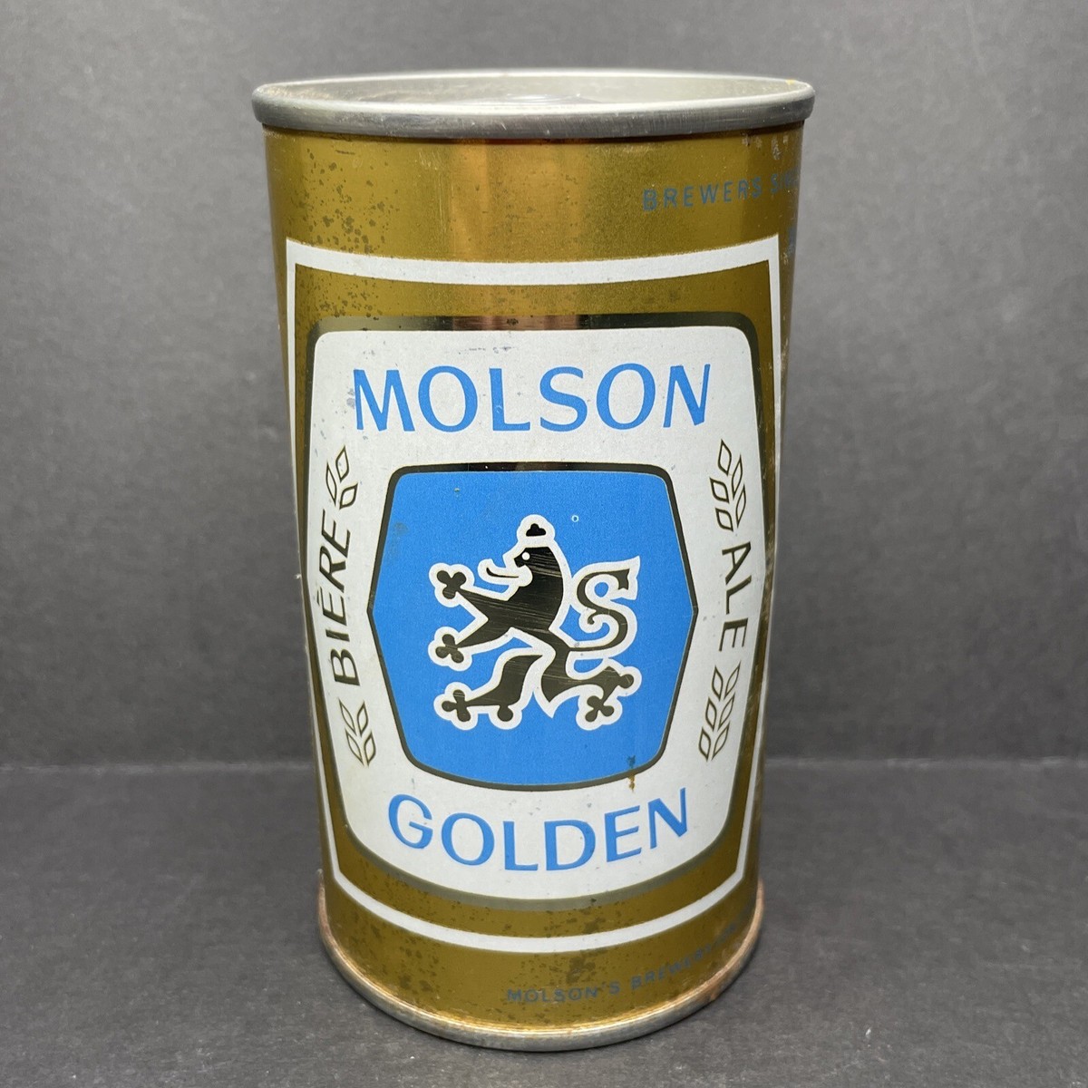 Vintage Molson Golden Beer Can Pull Top FRENCH/ENGLISH Variant