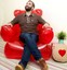 red gummy bear inflatable chair new 38 inches x 33 inches by 26 inches