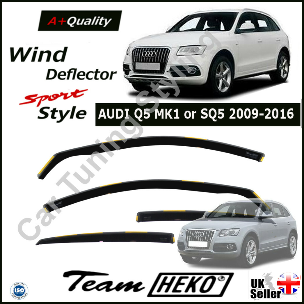 AUDI Q5 MK1 or SQ5 SUV 5doors 20092016 4pc Wind Deflectors HEKO
