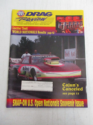 DRAG REVIEW MAGAZINE SEPT 23, 1991 LOCITE TOSTI ASTI SPUMANTE WORLD NATIONALS