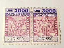 Marca Da Bollo Doppia - Diritti Di Cancelleria e Varie DCV - Lire 3000 - Nuove