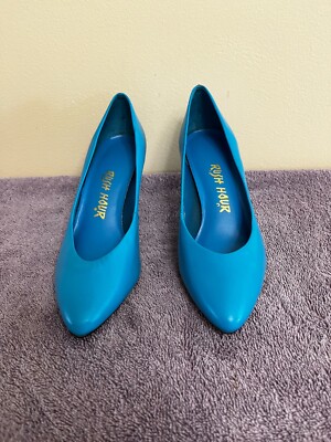 Rush Hour Women's  Blue  High Heels Pumps Size 5.5B
