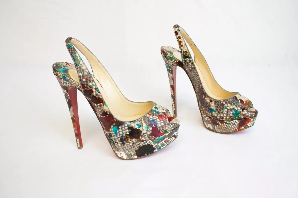 Christian louboutin top snake heels