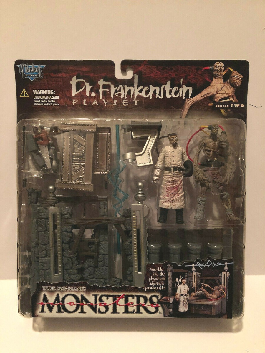 モンスターPLAYSET Dr. Frankenstein McFarlane Toys Monsters Series 2 Dr. Frankenstein Playset 1998 New