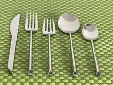 Oneida DEMETER Stainless 18/10 Glossy Angled Tip Flatware SMART CHOICE A42G