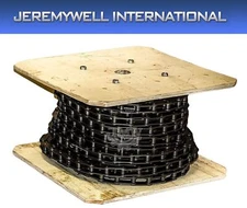 #A2050 Conveyor Roller Chain 100 Feet with 10 Connecting Links, Double Pitch