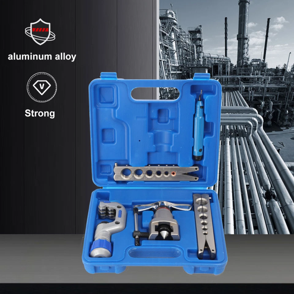 Eccentric Flaring Tool Kit Single Flare for 1/4" - 3/4" Aluminum Copper Pipe - Image 3 of 4