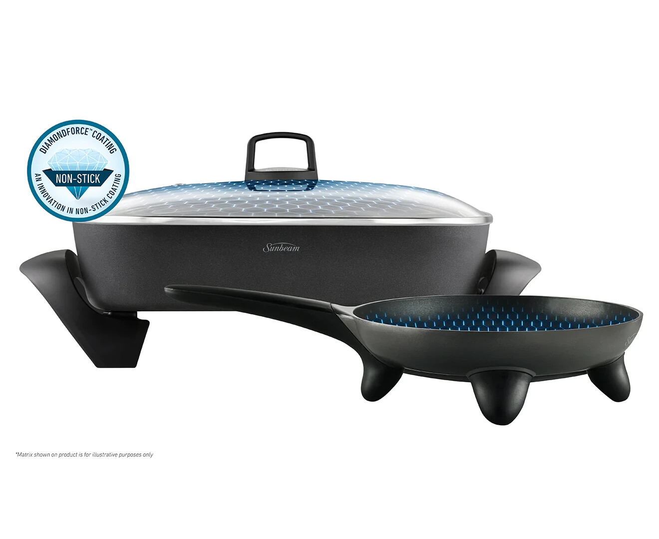 Sunbeam Electric Banquet Frypan Family Fry Pan & Skillet Heated