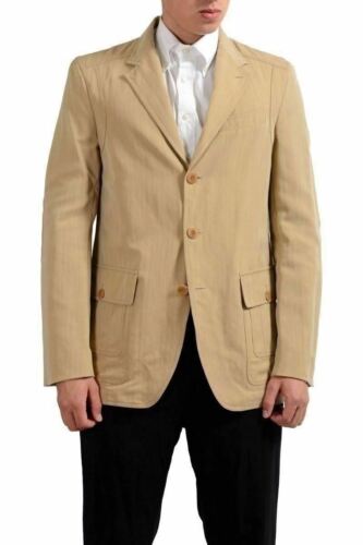 Gianfranco Ferre Wool Brown Striped Three Button Men's Blazer Jacket US 40 IT 50