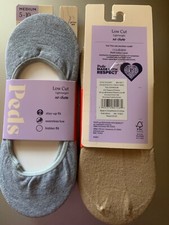 NEW PEDS WOMENS LINER SOCKS - 2pk