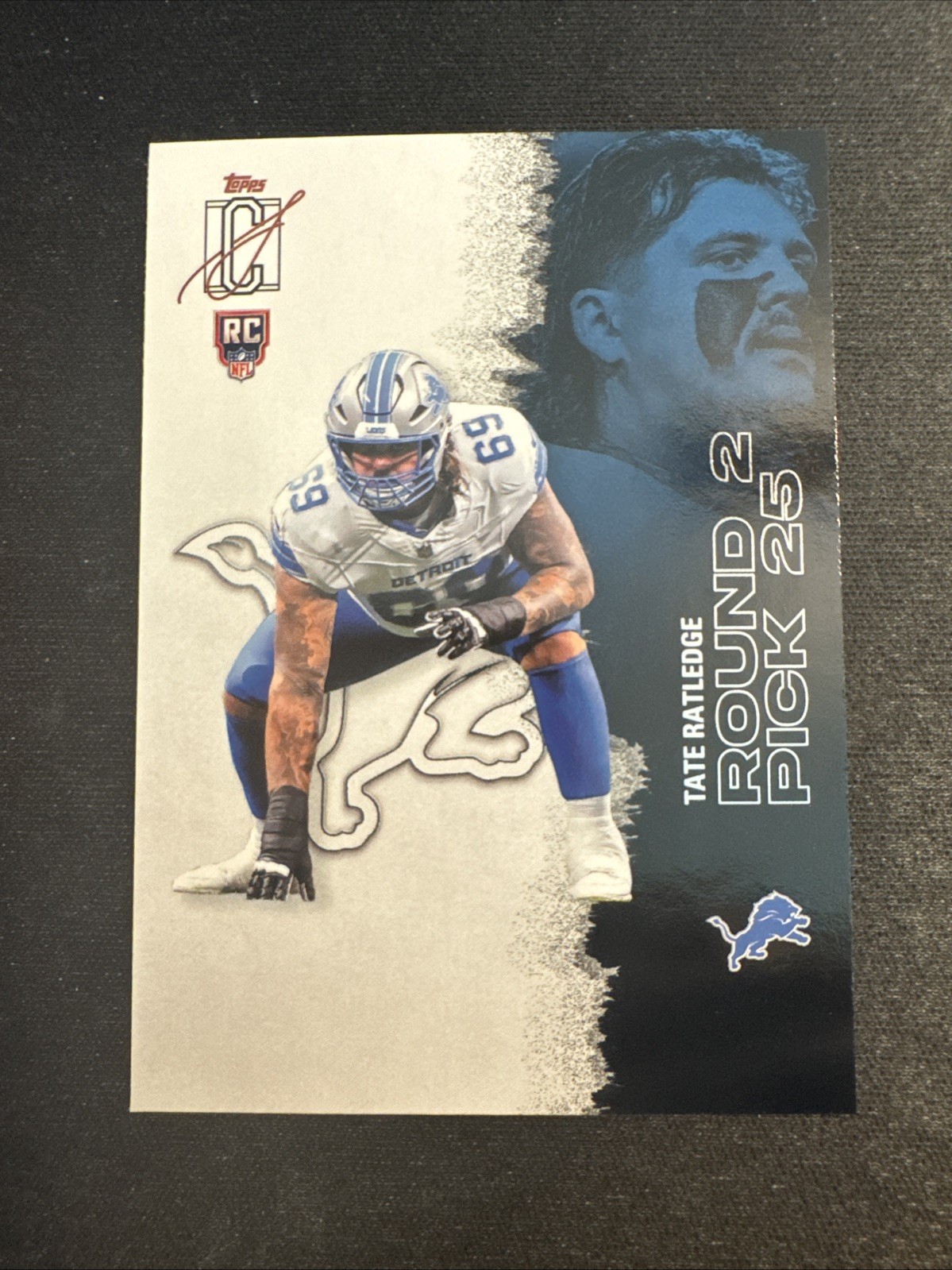 2025 Topps Signature Class Tate Ratledge #219 Rookie RC Detroit Lions B1-11