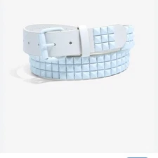 HOT TOPIC White Pyramid Stud Belt NWT Size XL
