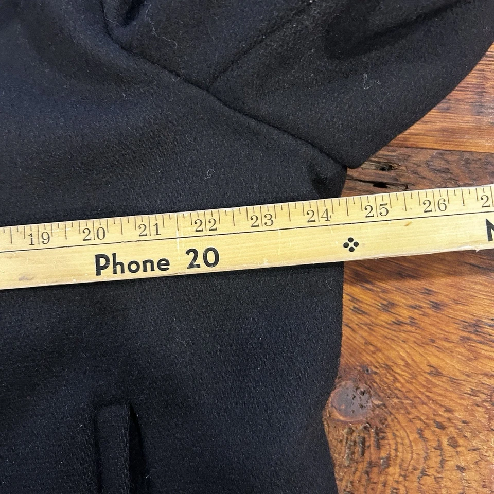 VTG Schott US 740N Pea Jacket Coat Mens 42 Black Wool Quilted Lined USA Made - Image 4 of 4