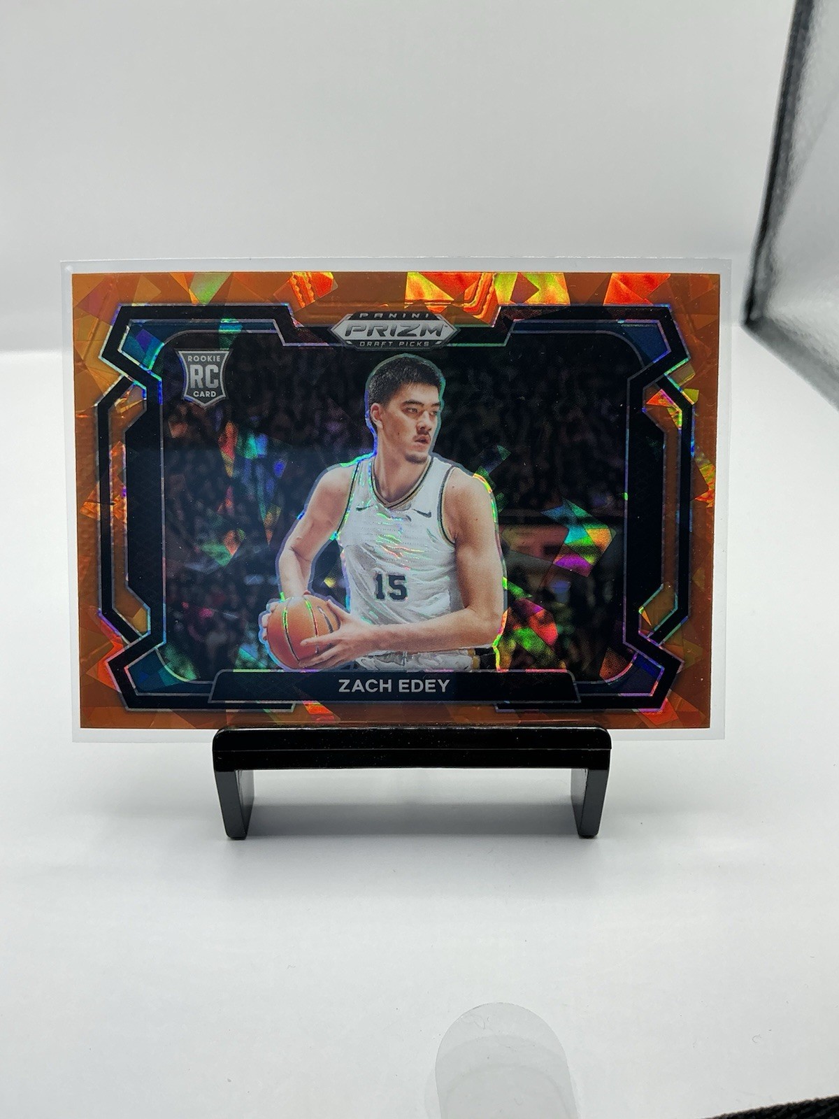 2024-25 Panini Prizm Draft Picks - Zach Edey #1 Orange Ice Prizm Variations (RC)